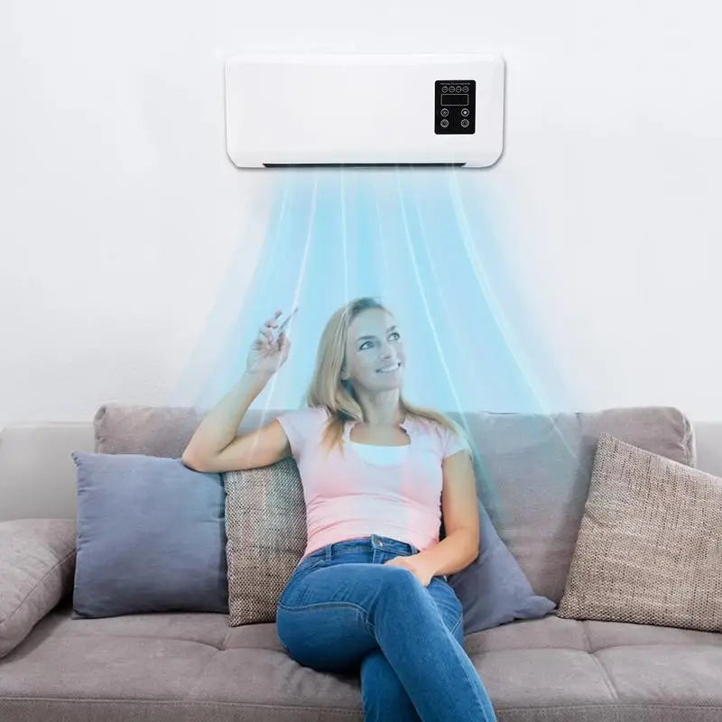 Split Air Conditioner Portable AC Heater Combo Unit Ductless No Window Heat Pump Wall Mounted Cooler Fan for Indoor Tent & RV