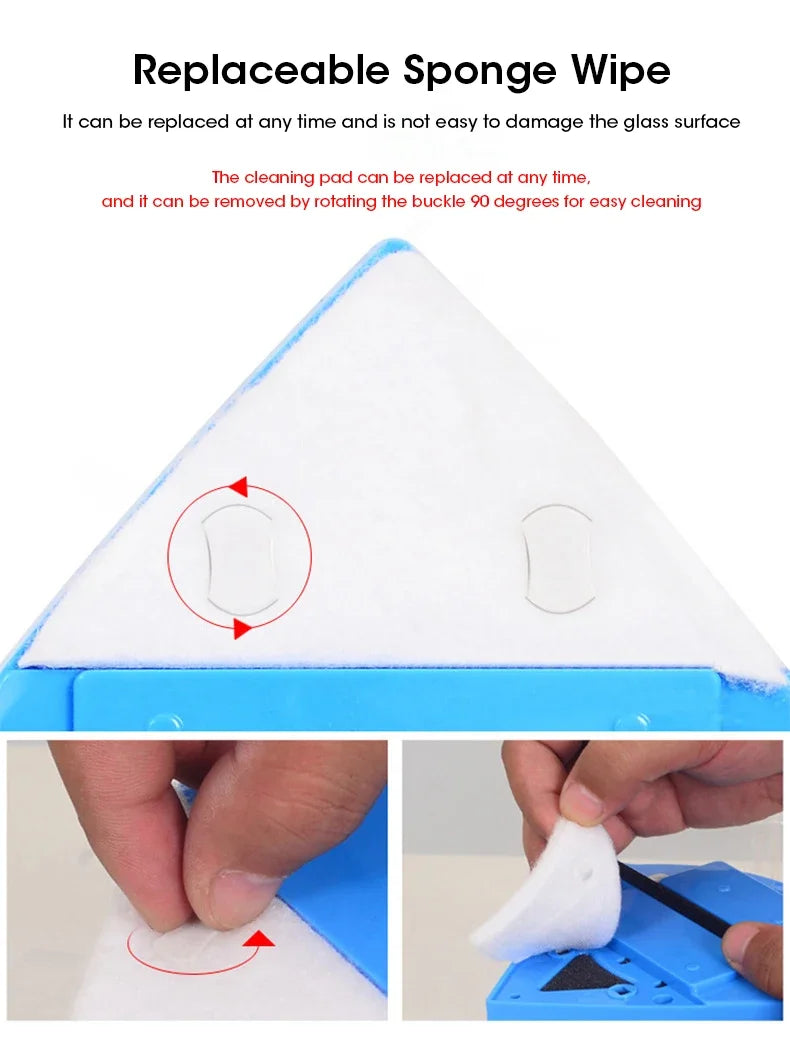 3-8mm Magnetic Window Cleaner Brush Double-Side Clean Wiper Glass Window  Brush Cleaning Household Special Window Cleaning