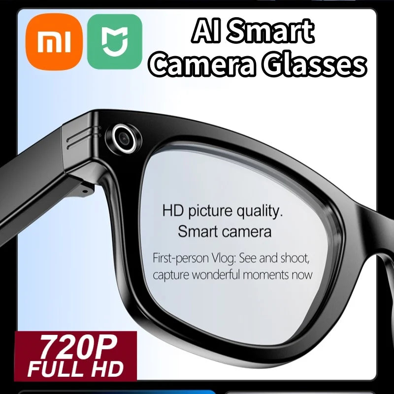 Xiaomi Mijia Smart Bluetooth Glasses IP65 Waterproof Recording Videos AI Photo Recognition Answer Translation Call Large Battery