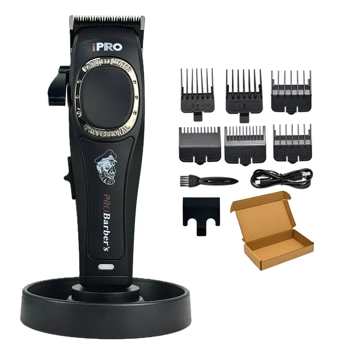 Professional Electric Hair Clipper S1093 Hair Trimmer 7500RPM High Speed Motor DLC Blade 2600mAh Barber Shop Silent Hair Machine