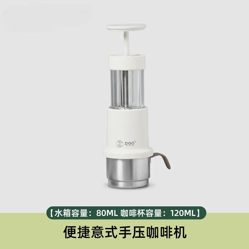 Manual Portable Coffee Machine Hand Press Coffee Machine Portable Household Small Coffee Powder Capsules Use