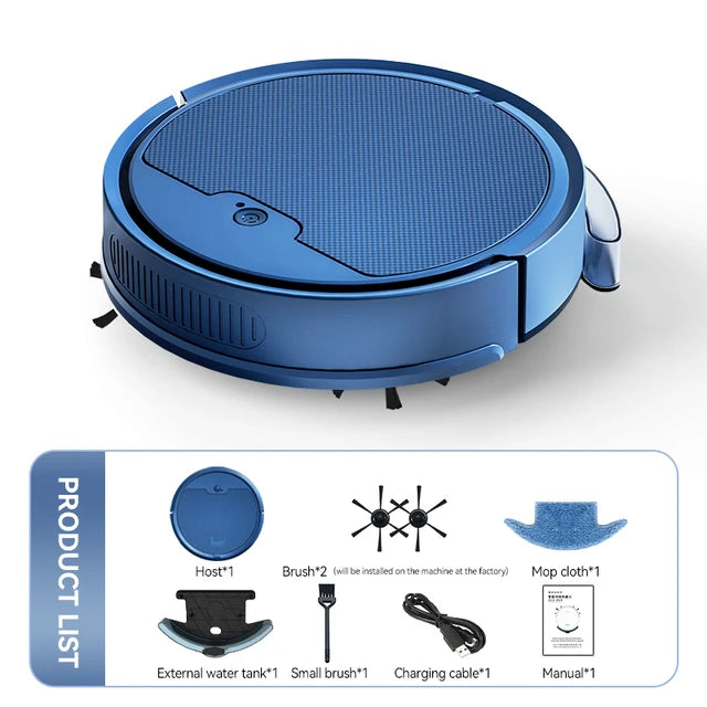 New 3 In 1 Smart Sweeping Robot Home Mini Sweeper Sweeping and Vacuuming Wireless Vacuum Cleaner Sweeping Robots For Home Use