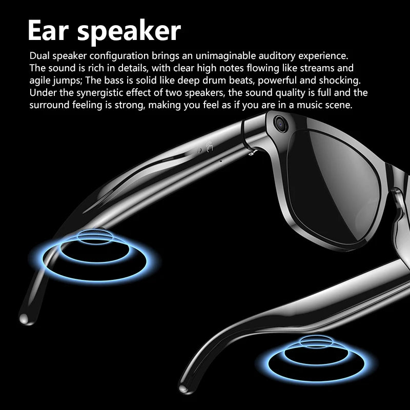 Xiaom 8K HD Smart Glasses Chat GPT 100MP Camera Bluetooth Call 260Mah Battery Voice Assistant Control Smart Glasses for Men