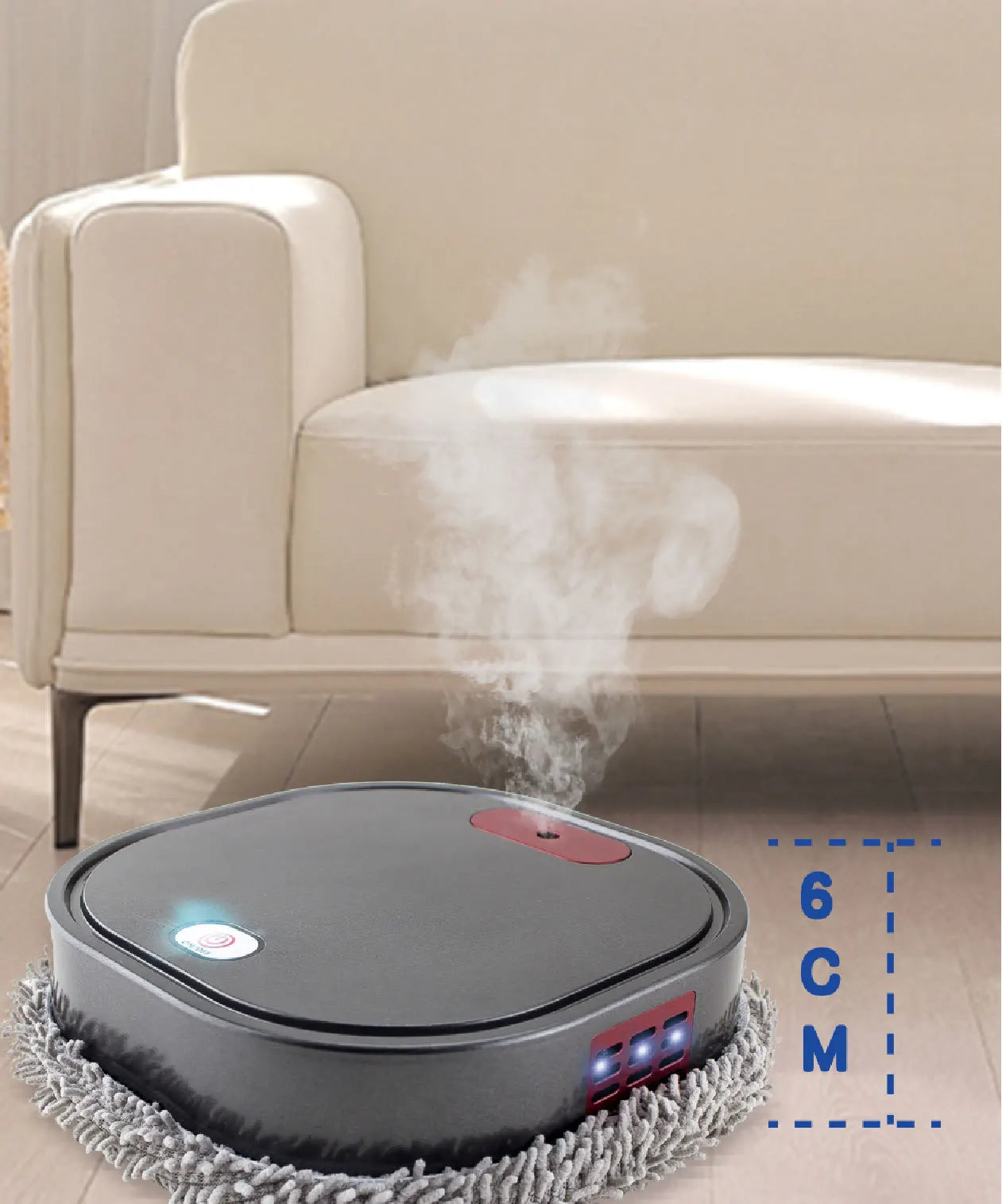 2024 New Rechargeable Smart Mopping Robot Spray Cleaner Dry and Wet 3 in 1 Sweep and Mop Robot Vacuum Cleaner Home Mopping Robot