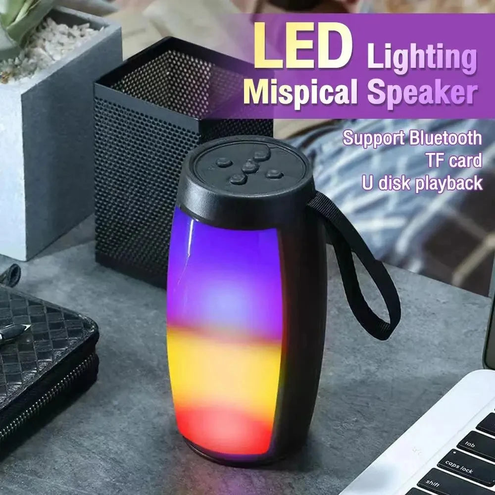 Wireless Bluetooth Speakers Powerful Portable Sound Box Subwoofer Car Audio Bass MP3 Player Sound System LED Lights