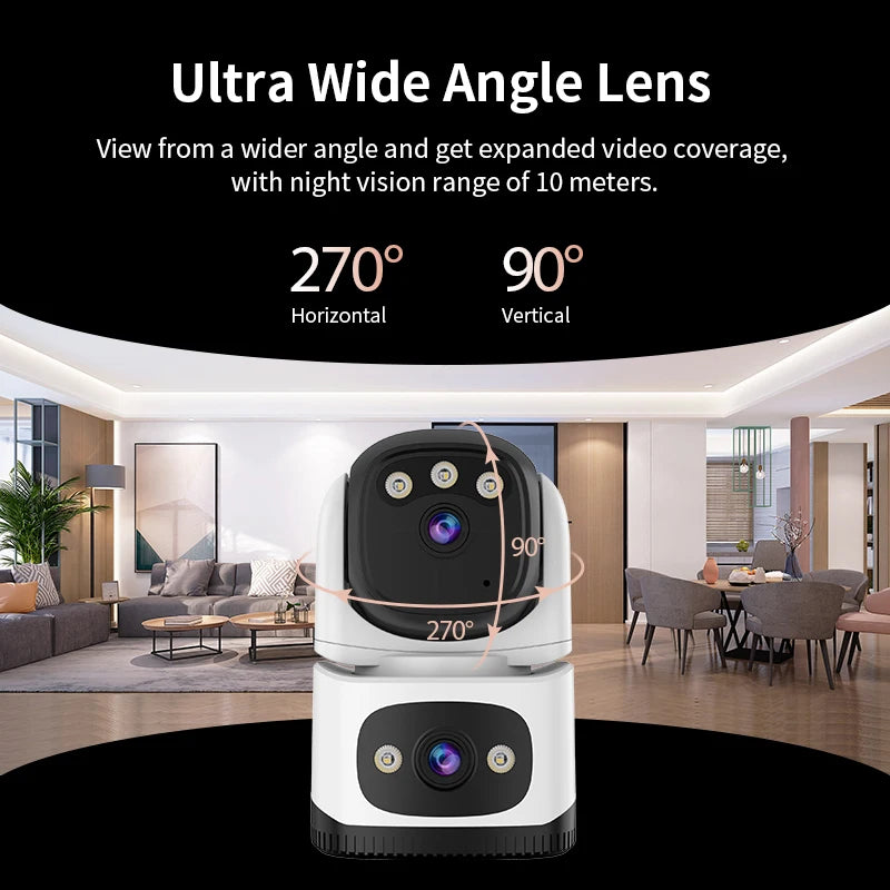 Vstarcam  6MP O-Kam APP Dual Lens Wireless PTZ IP Dome Camera AI Humanoid Home Security CCTV Baby  Monitor