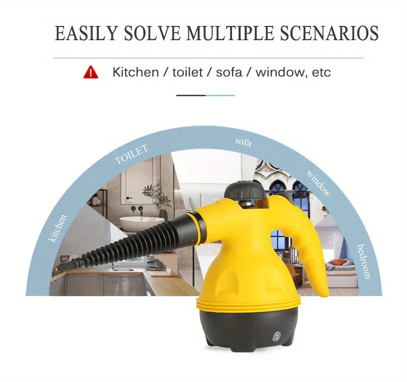 1000W High Temperature Steamer Steam Cleaner Hand-held Steam Cleaner,Suitable for Home, Kitchen, Bathroom, Car Cleaning Tools