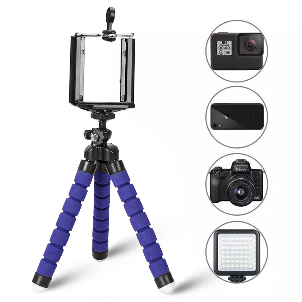 Mini Tripods Tripod For Phone Mobile Camera Holder Clip Smartphone Monopod Tripe Stand Octopus Flexible Stativ Tripod For Phone