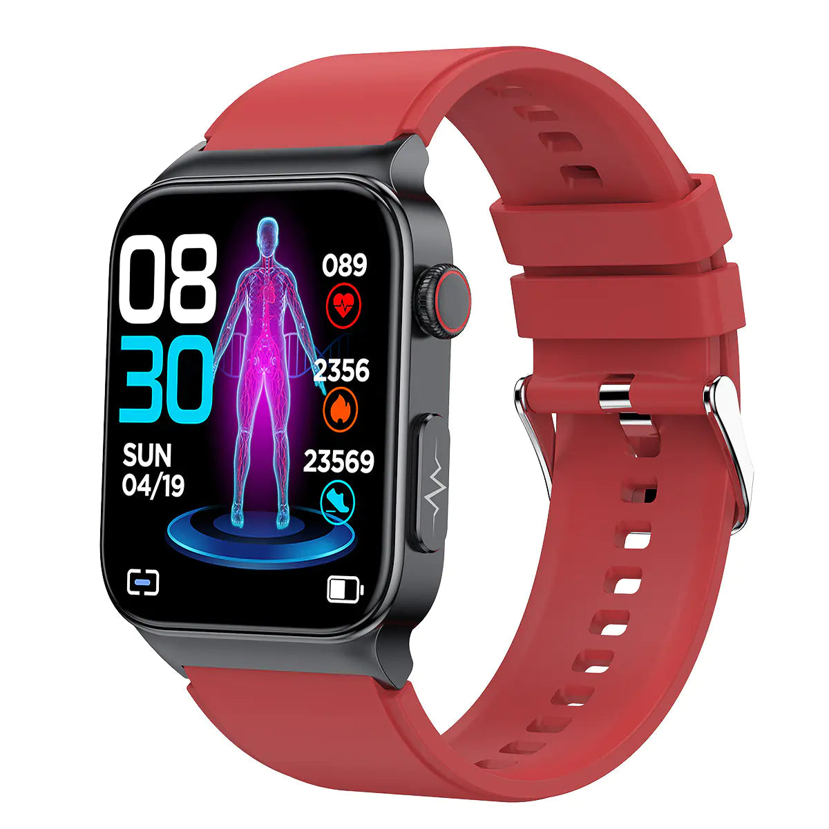 E500 Smart Watch with Heart Rate and Temperature Monitor