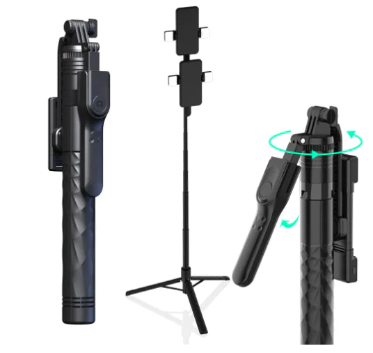 Bluetooth Selfie Stick for Phones - Tripod & Holder