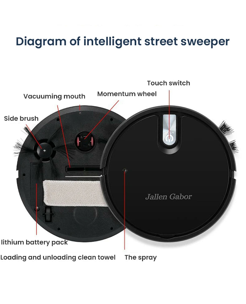 Zai Xiao 5-in-1 Wireless Smart Sweeping Robot Multifunctional Ultra-quiet Vacuum Mopping and Humidifying Home Appliance