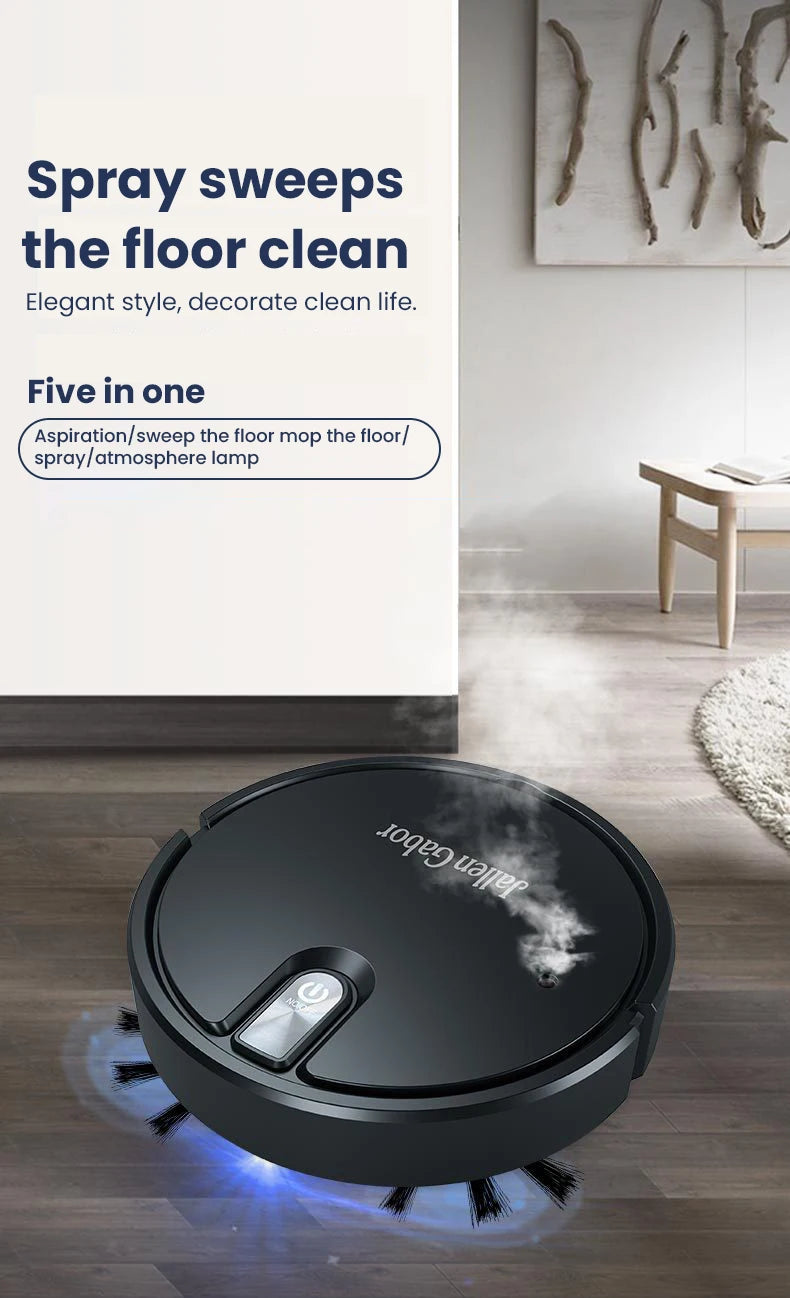 Zai Xiao 5-in-1 Wireless Smart Sweeping Robot Multifunctional Ultra-quiet Vacuum Mopping and Humidifying Home Appliance