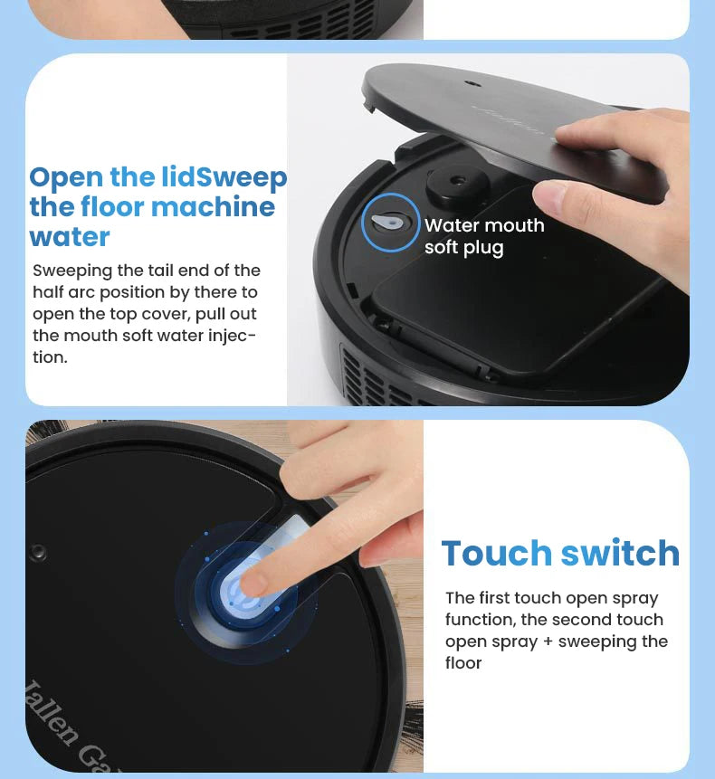 Zai Xiao 5-in-1 Wireless Smart Sweeping Robot Multifunctional Ultra-quiet Vacuum Mopping and Humidifying Home Appliance