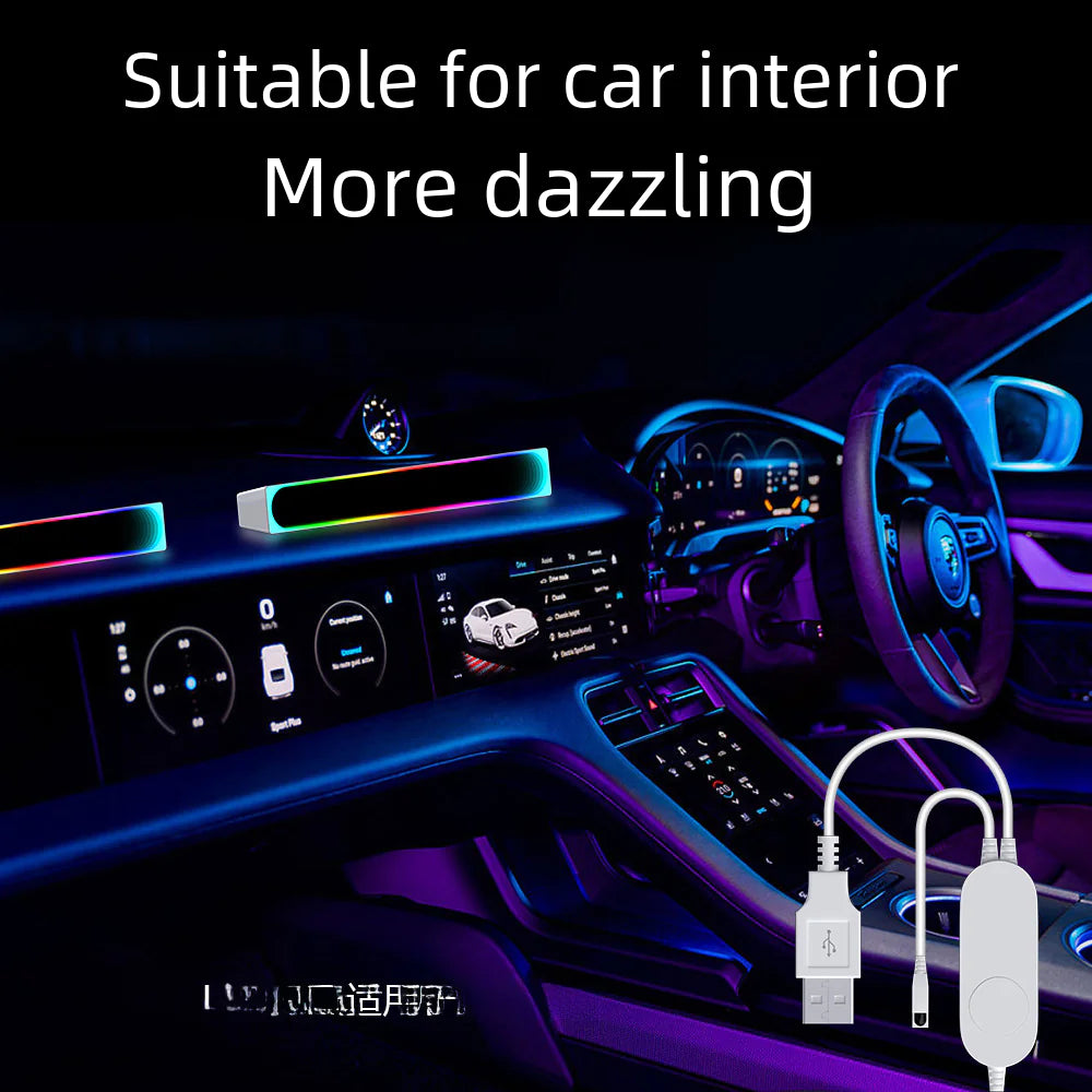 USB Bluetooth App & Infrared Remote Car Ambient Light