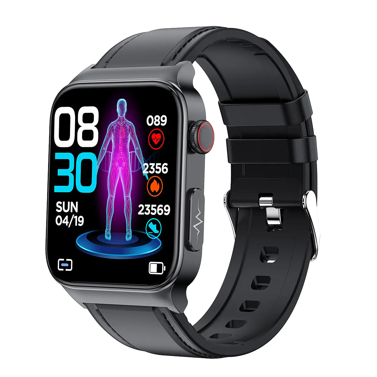 E500 Smart Watch with Heart Rate and Temperature Monitor