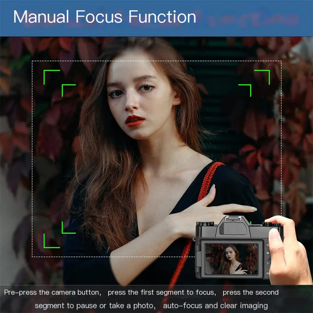 Digital Photo Camera with 16X Zoom and Flip Screen