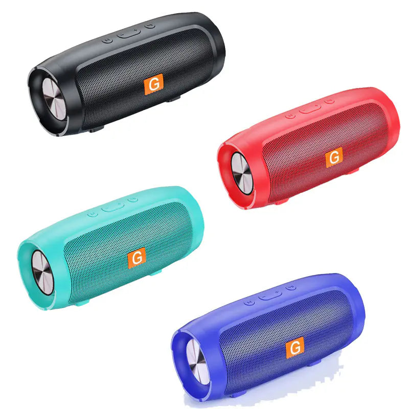 Mini Bluetooth Speaker with Bass and Colorful Lights