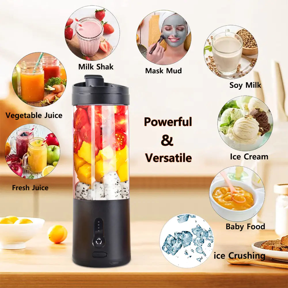 Mini Portable Electric Blender Bottle for Smoothies