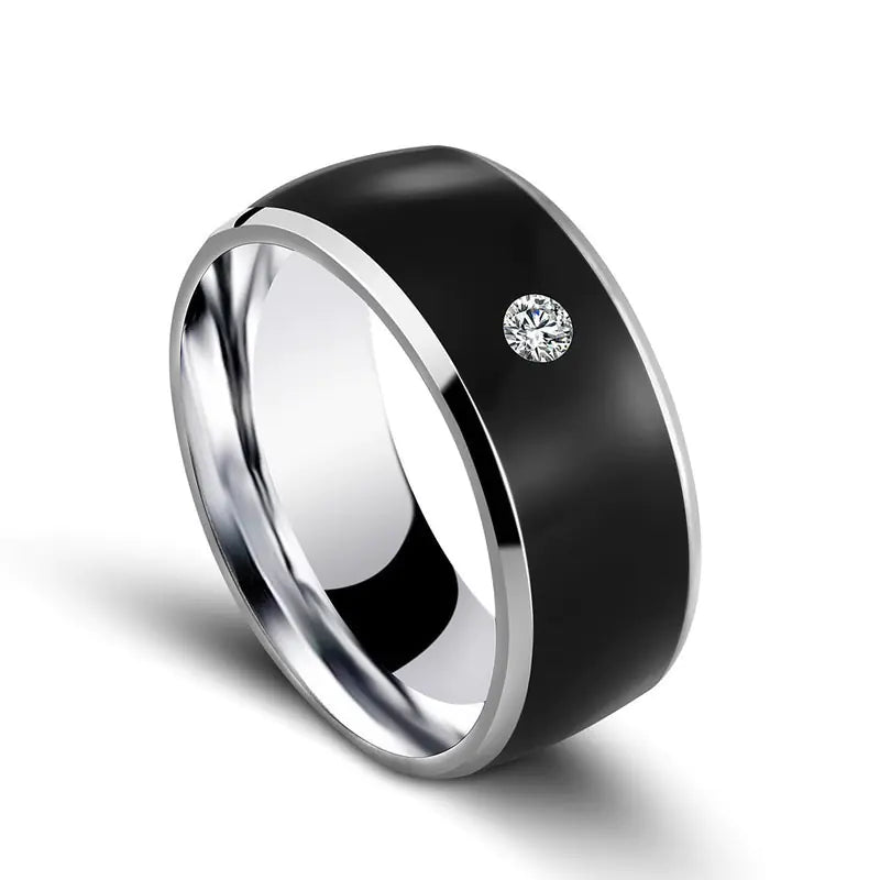 NFC Multifunctional Smart Ring with Diamond Design