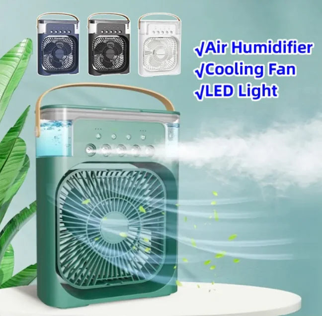 Portable 3-in-1 Air Cooler Fan & Humidifier