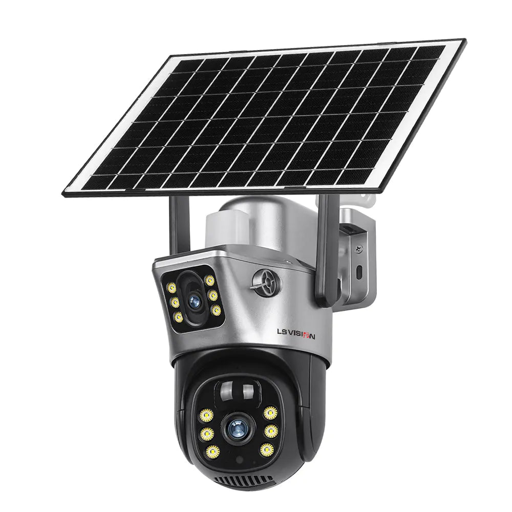 SENTINEL 4K Dual Lens Solar Camera with 360° WiFi