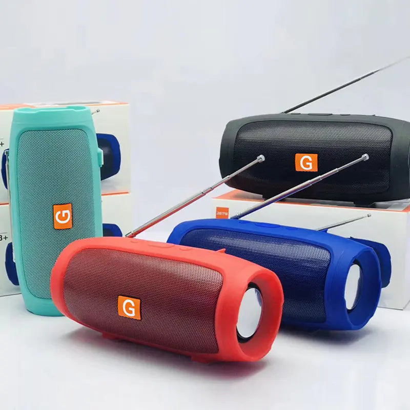 Mini Bluetooth Speaker with Bass and Colorful Lights