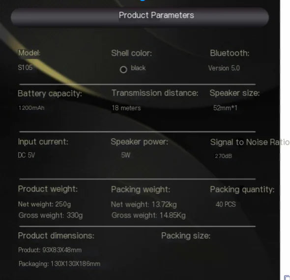 Wireless Bluetooth Speaker with Subwoofer