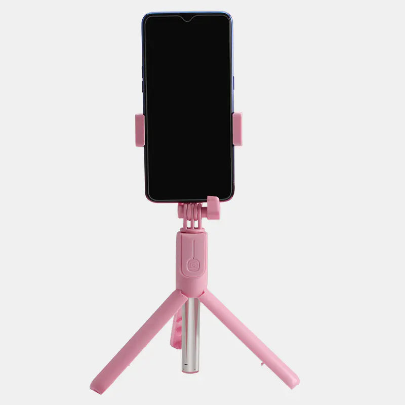 J861 Dual Light Bluetooth Selfie Stick with Tripod & LED Ring Light