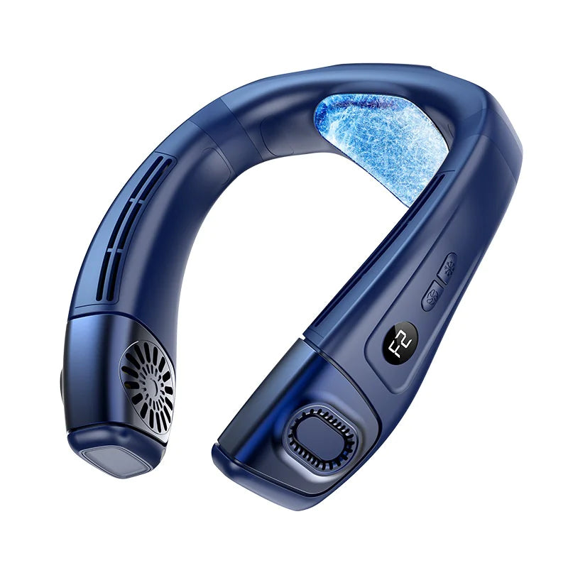 Portable Neckband Semiconductor Cooling High-Speed Fan – USB Rechargeable