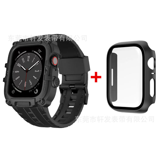 TPU Case with Tempered Glass for Apple Watch Series 1-8