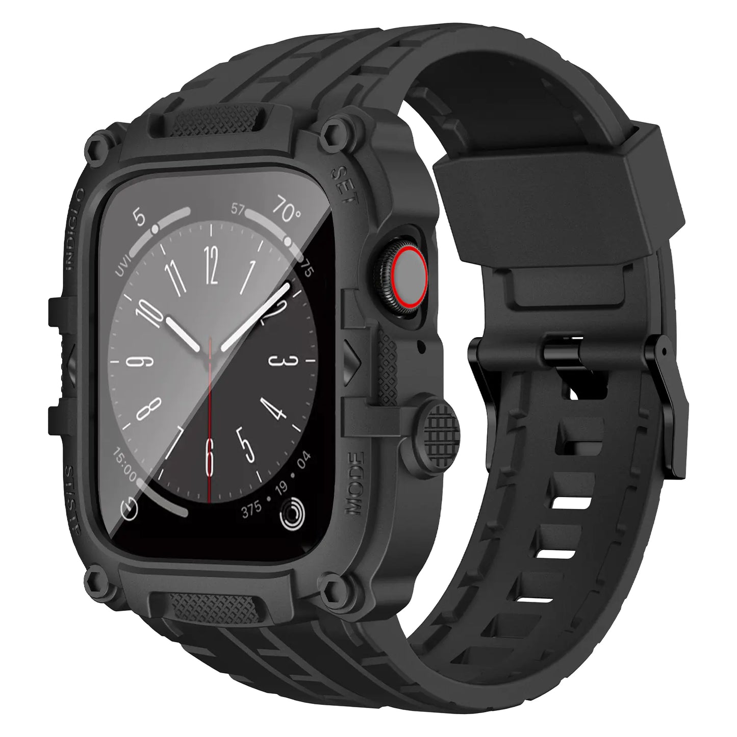 TPU Case with Tempered Glass for Apple Watch Series 1-8