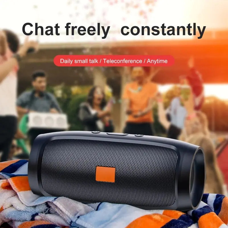 Portable Bluetooth Stereo Speaker with FM and Subwoofer